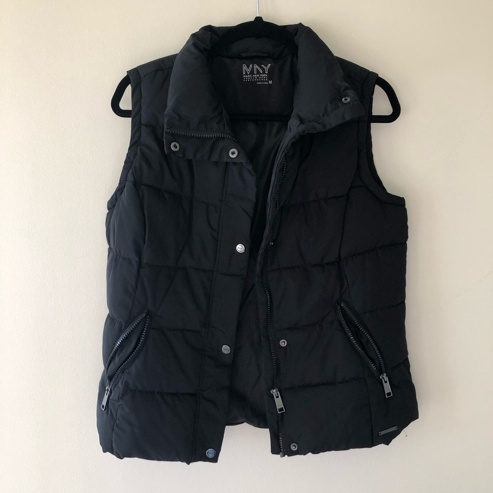 Andrew Marc New York Black Puffer Vest